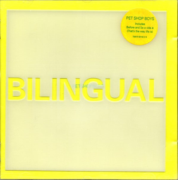 CD Pet Shop Boys – Bilingual - USADO
